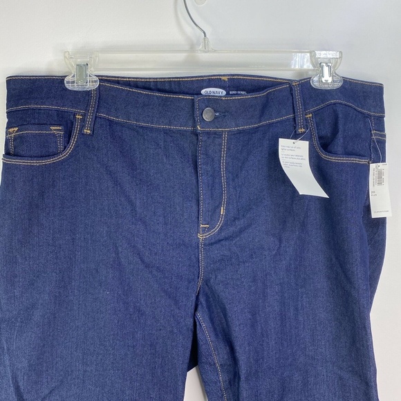Old Navy Super Skinny jeans Size 20 Plus NWT dark wash New - Picture 2 of 10